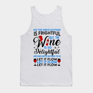 Wine Christmas. Funny Wine Lover Christmas Gift. Tank Top